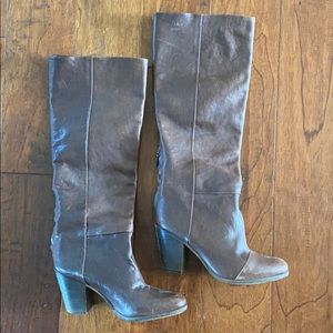 Rag and Bone Newbury Leather Tall Boots Size 38.5